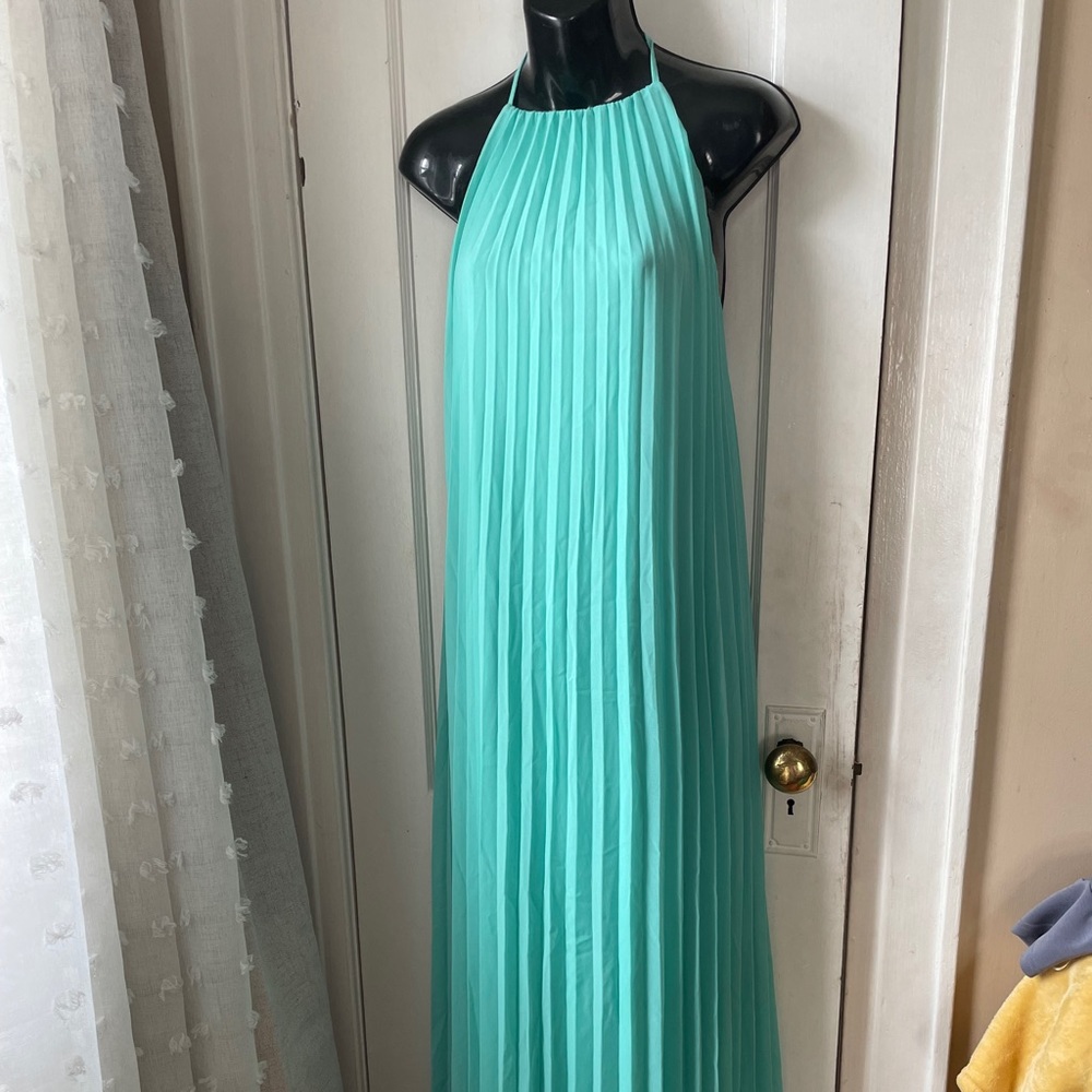 Maxi pleated dress